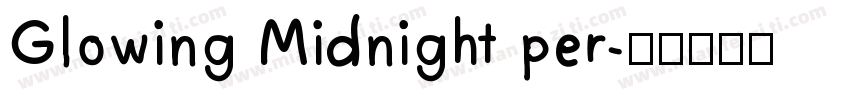 Glowing Midnight per字体转换